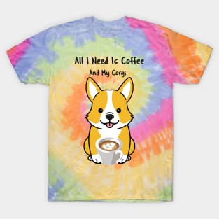 CORGI Girl Coffee Lover Quote T-Shirt
